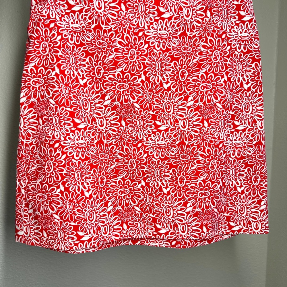 LOFT Red Floral Mini Skirt - Picture 6 of 6